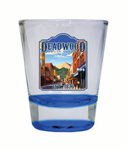 Load image into Gallery viewer, Deadwood South Dakota Wild West Design Souvenir 2 Ounce Shot Glass Round
