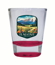 Load image into Gallery viewer, Flagstaff Arizona Design C Souvenir 2 Ounce Shot Glass Round
