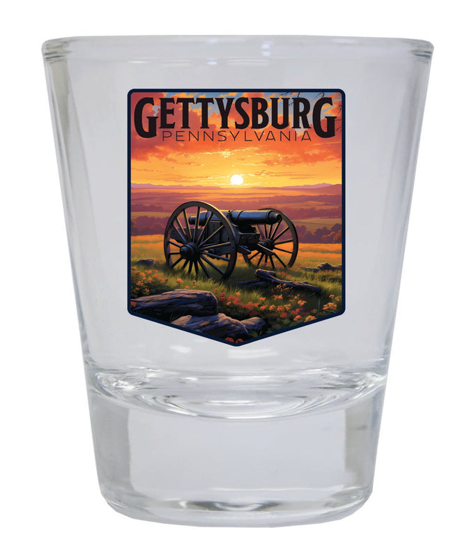Gettysburg Pennsylvania Souvenir 2 oz Shot Glass Round or Square