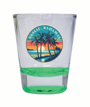 Load image into Gallery viewer, Nassau the Bahamas Design D Souvenir 2 Ounce Shot Glass Round
