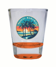 Load image into Gallery viewer, Nassau the Bahamas Design D Souvenir 2 Ounce Shot Glass Round
