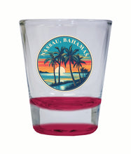 Load image into Gallery viewer, Nassau the Bahamas Design D Souvenir 2 Ounce Shot Glass Round
