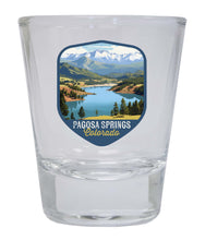 Load image into Gallery viewer, Pagosa Springs Colorado Design B Souvenir 2 Ounce Shot Glass Round
