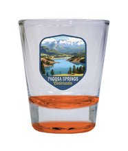 Load image into Gallery viewer, Pagosa Springs Colorado Design B Souvenir 2 Ounce Shot Glass Round
