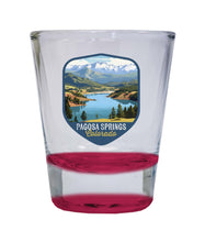 Load image into Gallery viewer, Pagosa Springs Colorado Design B Souvenir 2 Ounce Shot Glass Round
