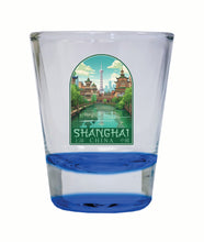 Load image into Gallery viewer, Shanghai China Old Town Design Souvenir 2 Ounce Shot Glass Round
