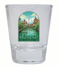 Load image into Gallery viewer, Shanghai China Old Town Design Souvenir 2 Ounce Shot Glass Round
