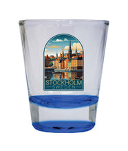 Load image into Gallery viewer, Stockholm Sweden Design A Souvenir 2 Ounce Shot Glass Round
