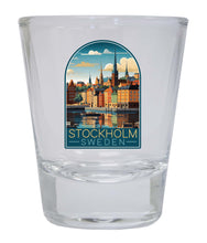 Load image into Gallery viewer, Stockholm Sweden Design A Souvenir 2 Ounce Shot Glass Round
