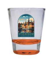 Load image into Gallery viewer, Stockholm Sweden Design A Souvenir 2 Ounce Shot Glass Round
