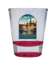 Load image into Gallery viewer, Stockholm Sweden Design A Souvenir 2 Ounce Shot Glass Round
