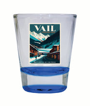 Load image into Gallery viewer, Vail Colorado Design B Souvenir 2 Ounce Shot Glass Round
