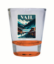 Load image into Gallery viewer, Vail Colorado Design B Souvenir 2 Ounce Shot Glass Round

