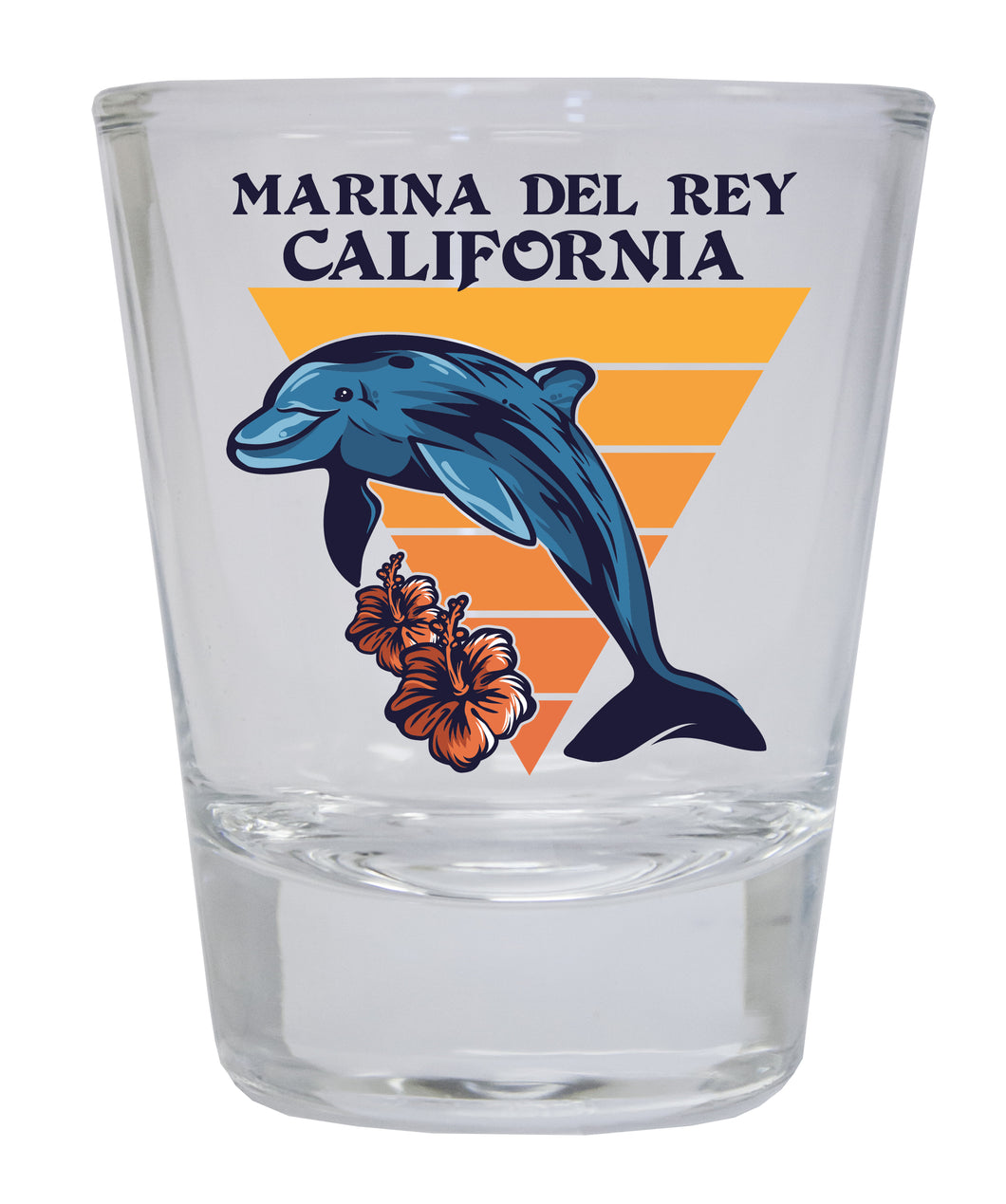 Marina Del Ray California 12 pack Round Shot Glass 1.5 oz