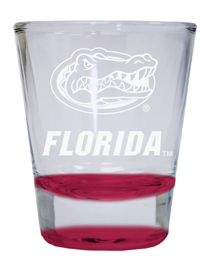 Florida Gators 2 oz Engraved Shot Glass Round Officially Licensed Collegiate Product