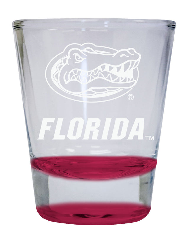 Florida Gators 2 oz Engraved Shot Glass Round Officially Licensed Collegiate Product