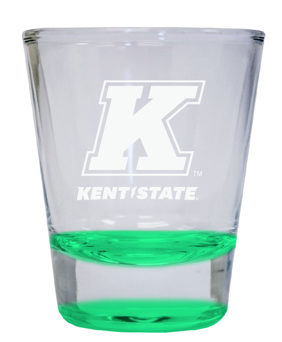 Kent State University 2 oz Engraved Shot Glass Round Officially Licensed Collegiate Product