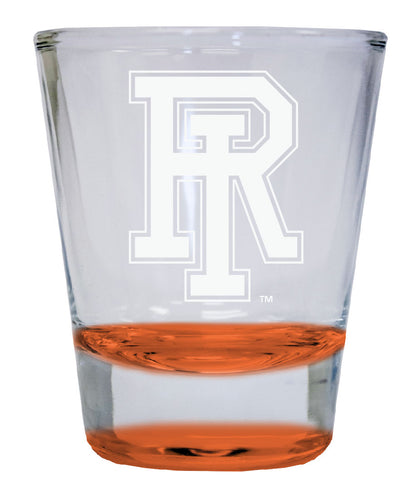 Rhode Island University 2 oz Engraved Shot Glass Round Officially Licensed Collegiate Porduct