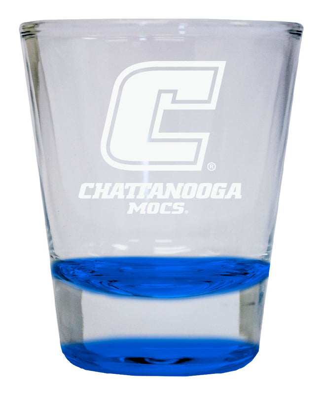University of Tennessee at Chattanooga  2 oz Engraved Shot Glass Round Officially Licensed Collegiate Product