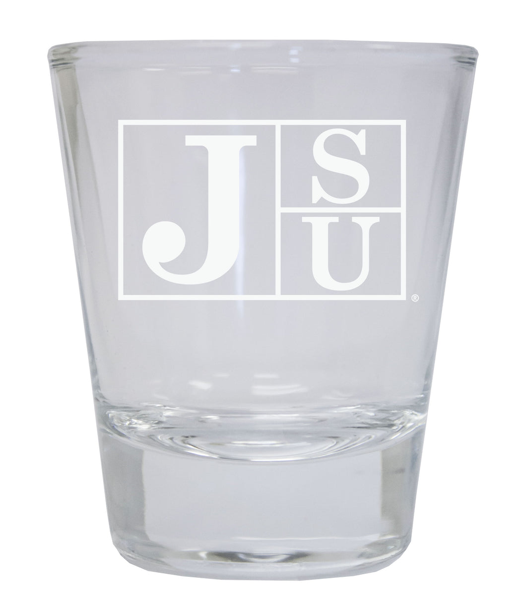 Jackson State University Etched Round Shot Glass Officially Licensed Collegiate Product