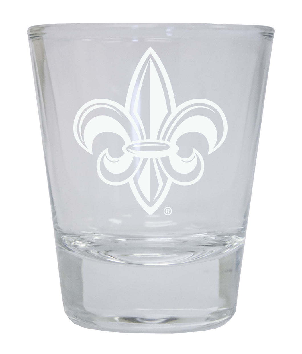 Louisiana at Lafayette Etched Round Shot Glass Officially Licensed Collegiate Product