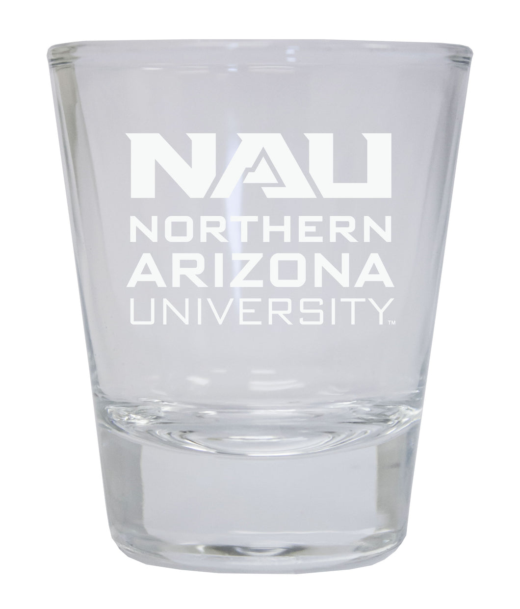Northern Arizona UnIversity Etched Round Shot Glass Officially Licensed Collegiate Product