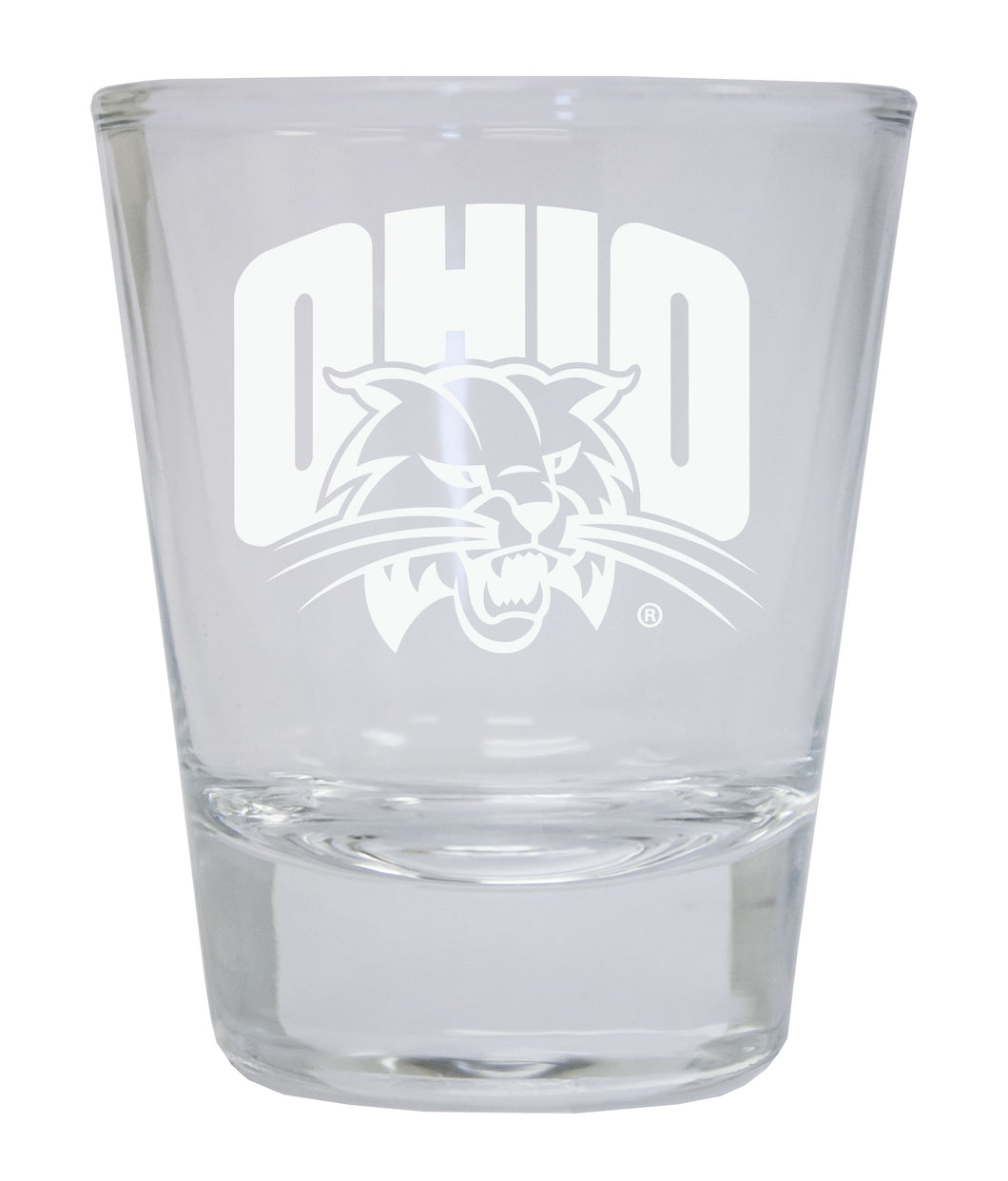 Ohio University Etched Round Shot Glass Officially Licensed Collegiate Product