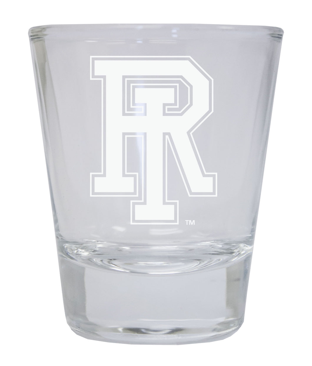 Rhode Island University Etched Round Shot Glass Officially Licensed Collegiate Product