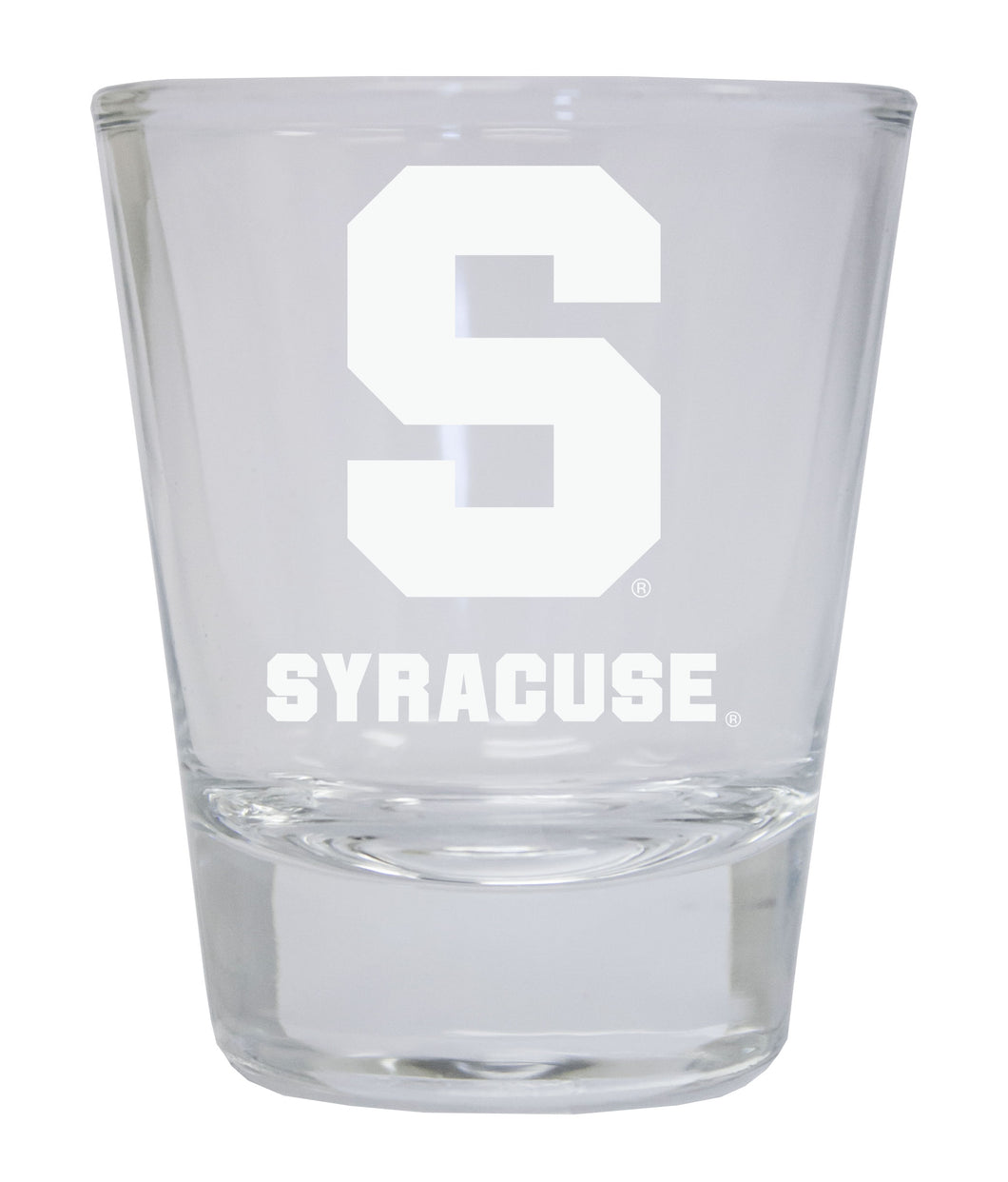 Syracuse Orange Etched Round Shot Glass Officially Licensed Collegiate Product