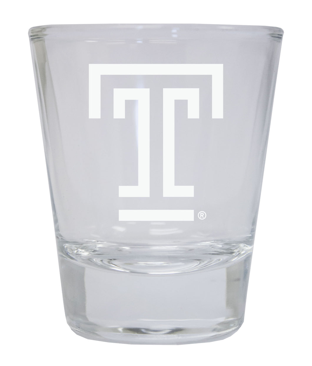 Temple University Etched Round Shot Glass Officially Licensed Collegiate Product