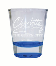 Load image into Gallery viewer, Charlotte North Carolina Souvenir 2 Ounce Engraved Shot Glass Round
