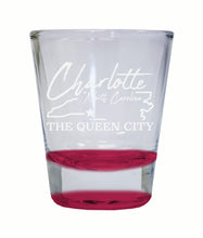 Load image into Gallery viewer, Charlotte North Carolina Souvenir 2 Ounce Engraved Shot Glass Round
