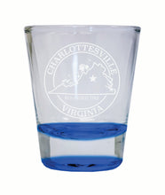 Load image into Gallery viewer, Charlottesville Virginia Souvenir 2 Ounce Engraved Shot Glass Round
