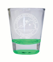 Load image into Gallery viewer, Charlottesville Virginia Souvenir 2 Ounce Engraved Shot Glass Round
