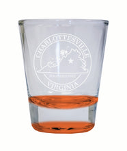 Load image into Gallery viewer, Charlottesville Virginia Souvenir 2 Ounce Engraved Shot Glass Round
