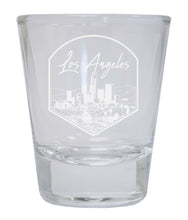 Load image into Gallery viewer, Los Angeles California Engraving 1 Souvenir 2 Ounce Engraved Shot Glass Round Clear 4-Pack
