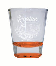 Load image into Gallery viewer, Roatan Honduras Souvenir 2 Ounce Engraved Shot Glass Round
