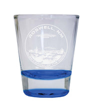 Load image into Gallery viewer, Roswell New Mexico Souvenir 2 Ounce Engraved Shot Glass Round
