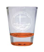 Load image into Gallery viewer, Roswell New Mexico Souvenir 2 Ounce Engraved Shot Glass Round
