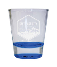 Load image into Gallery viewer, Salt Lake City Utah Souvenir 2 Ounce Engraved Shot Glass Round
