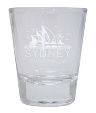 Load image into Gallery viewer, Sydney Australia Souvenir 2 Ounce Engraved Shot Glass Round Clear 4-Pack
