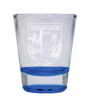 Load image into Gallery viewer, Turks and Caicos Islands Souvenir 2 Ounce Engraved Shot Glass Round
