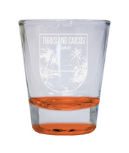 Load image into Gallery viewer, Turks and Caicos Islands Souvenir 2 Ounce Engraved Shot Glass Round
