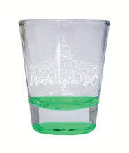Load image into Gallery viewer, Washington DC Engraving2 Souvenir 2 Ounce Engraved Shot Glass Round
