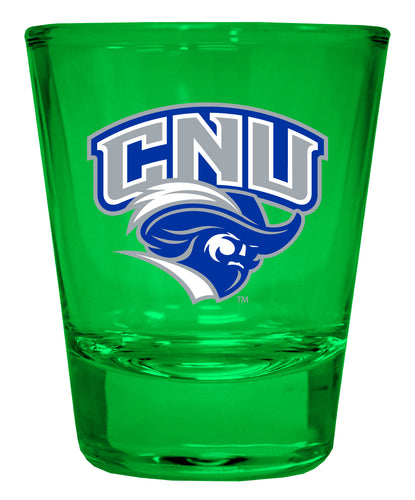 Christopher Newport Captains Full Color 2oz Shot Glass Officially Licensed Collegiate Product