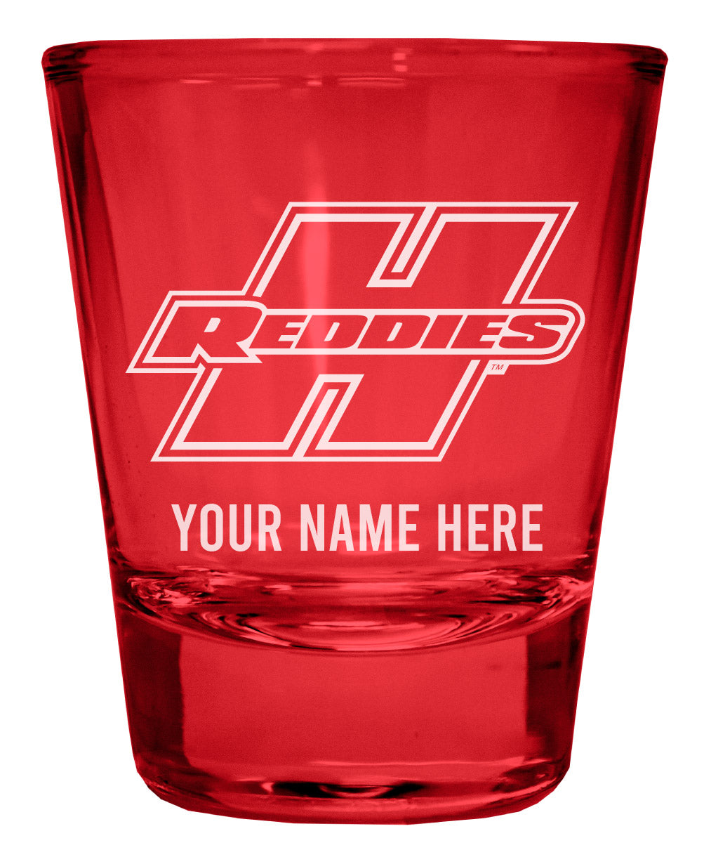 Henderson State Reddies Customizable Engraved Full Color 2oz Shot Glass Red Officially Licensed Collegiate Product Single