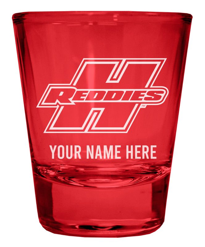 Henderson State Reddies Customizable Engraved Full Color 2oz Shot Glass Red Officially Licensed Collegiate Product Single