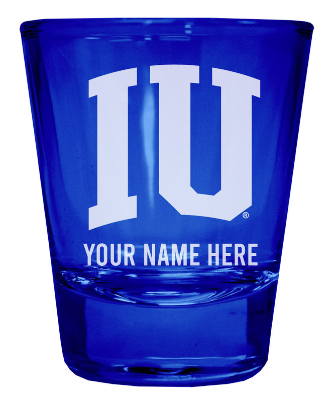 Indiana Hoosiers Officially Licensed Personalized Engraved Full Color 2 oz Shot Glass