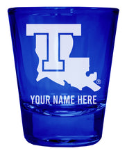 Load image into Gallery viewer, Louisiana Tech Bulldogs Customizable Engraved Full Color 2oz Shot Glass Officially Licensed Collegiate Product
