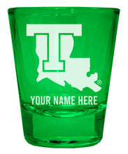Load image into Gallery viewer, Louisiana Tech Bulldogs Customizable Engraved Full Color 2oz Shot Glass Officially Licensed Collegiate Product
